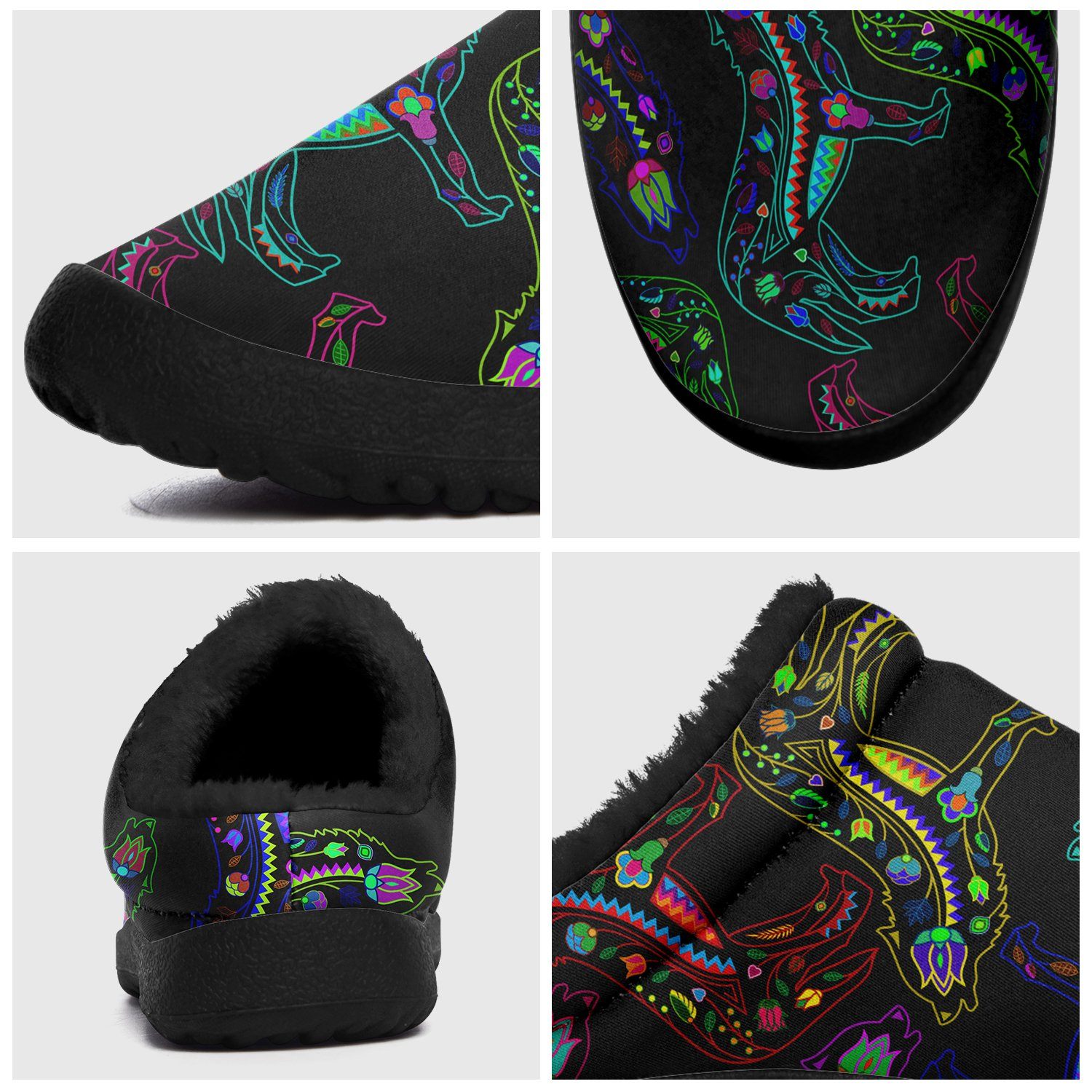 Floral Wolves Ikinnii Indoor Slipper 49 Dzine