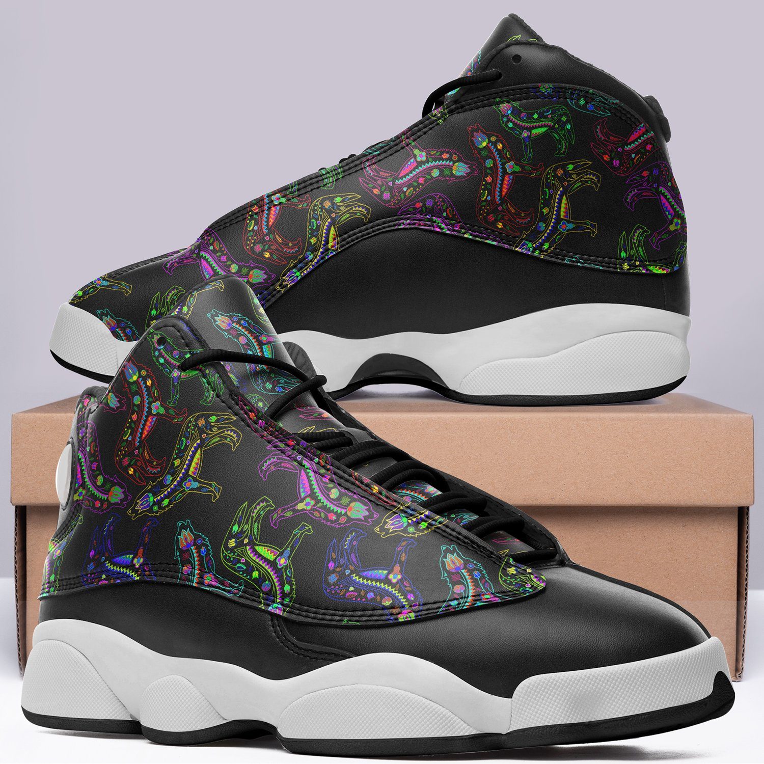 Floral Wolves Isstsokini Athletic Shoes Herman