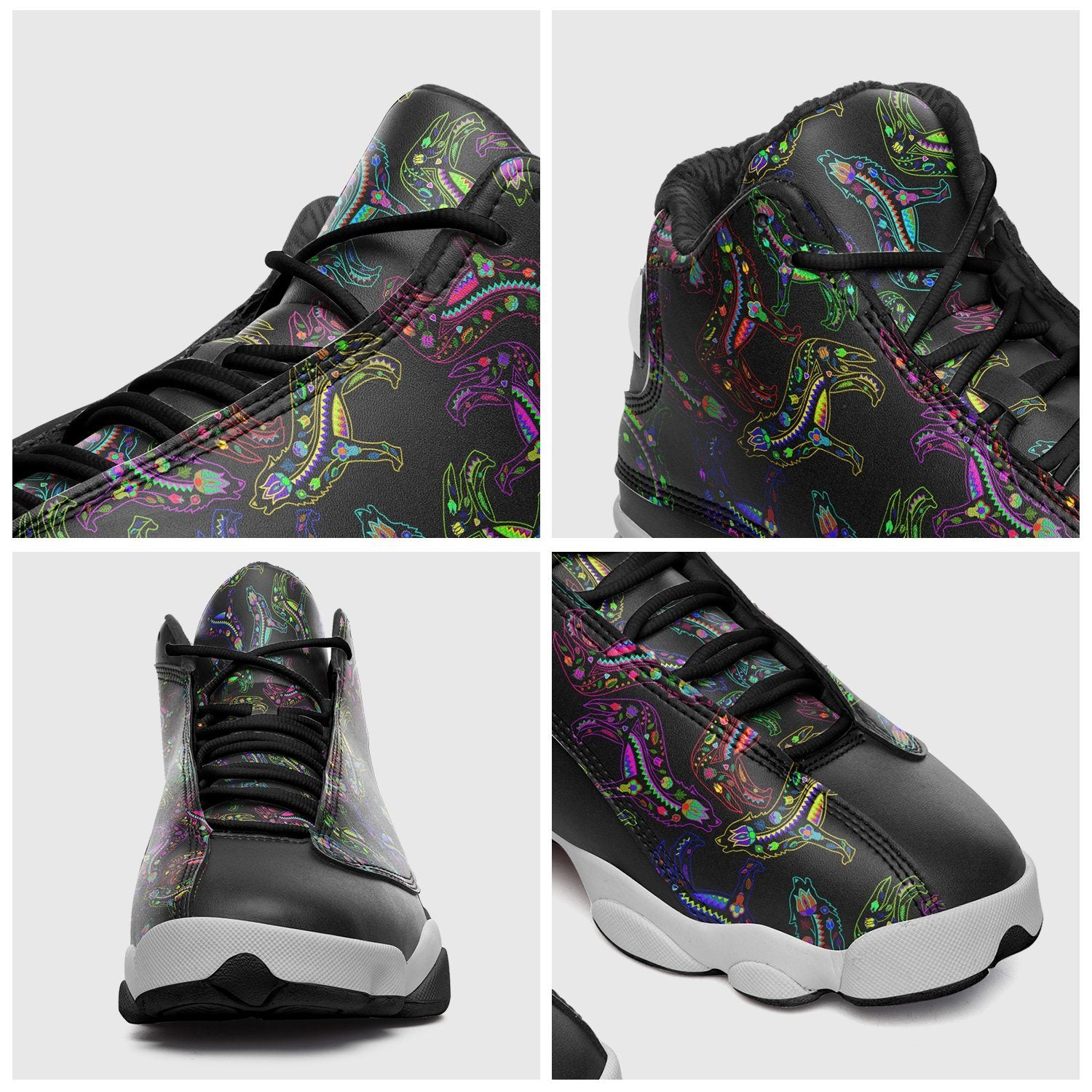 Floral Wolves Isstsokini Athletic Shoes Herman