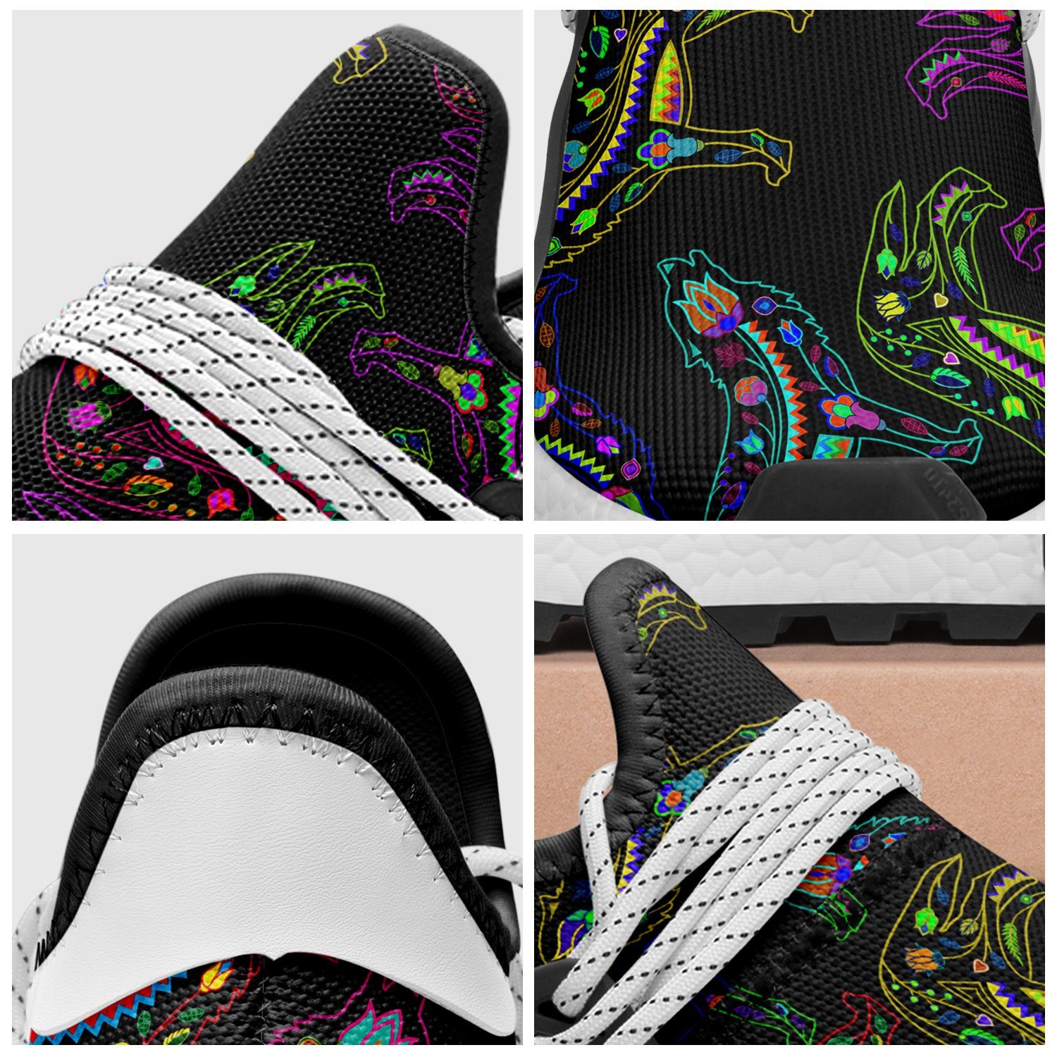 Floral Wolves Okaki Sneakers Shoes Herman