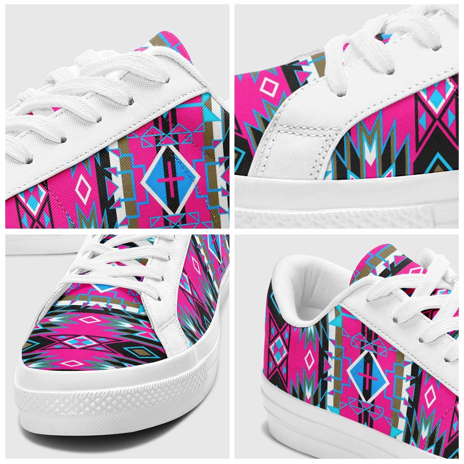 Force of Nature Sunset Storm Aapisi Low Top Canvas Shoes White Sole 49 Dzine