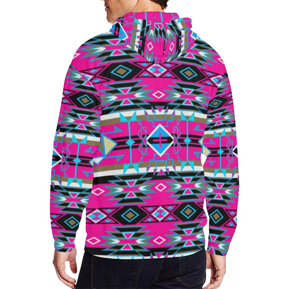 Force of Nature Sunset Storm All Over Print Full Zip Hoodie for Men (Model H14) All Over Print Full Zip Hoodie for Men (H14) e-joyer