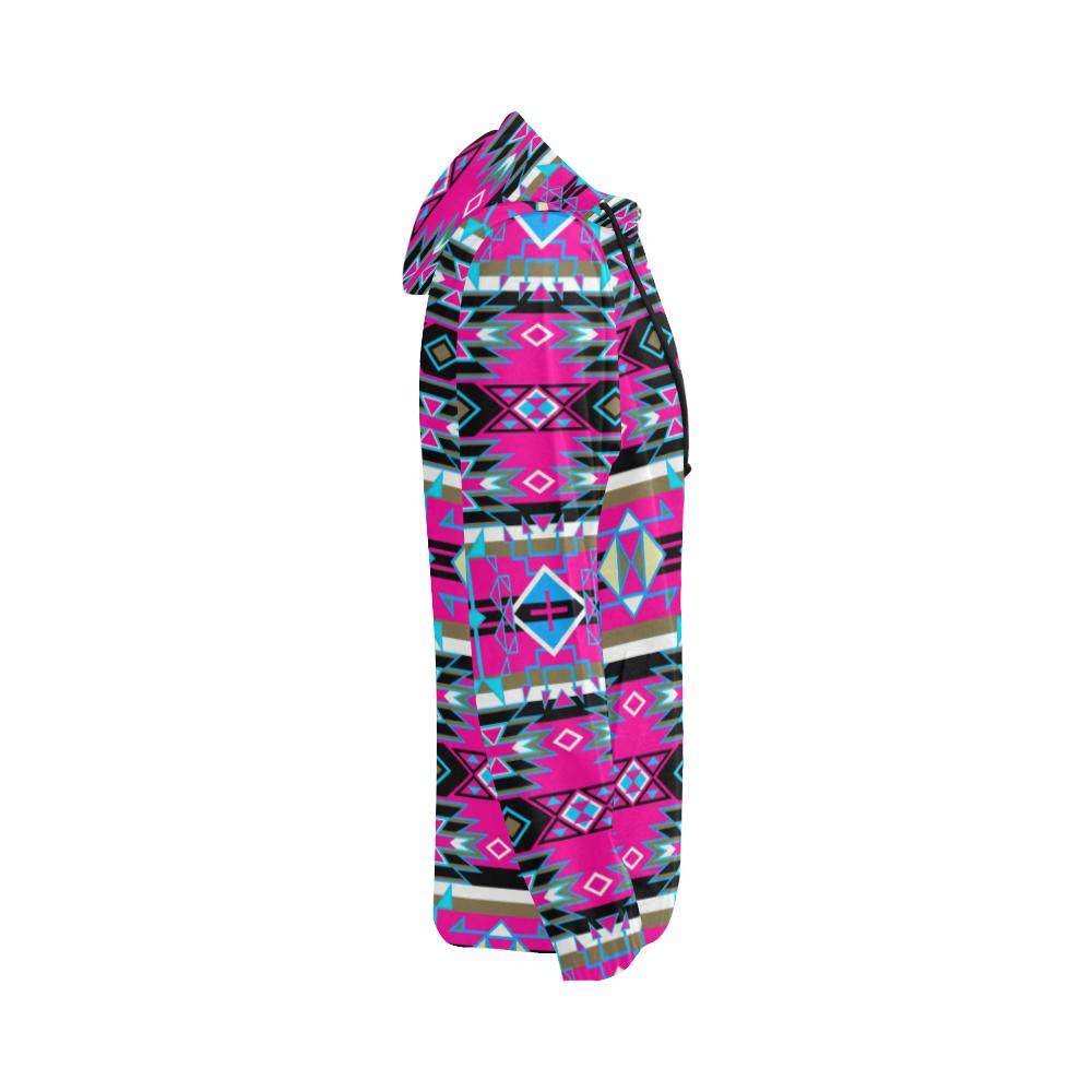 Force of Nature Sunset Storm All Over Print Full Zip Hoodie for Women (Model H14) All Over Print Full Zip Hoodie for Women (H14) e-joyer