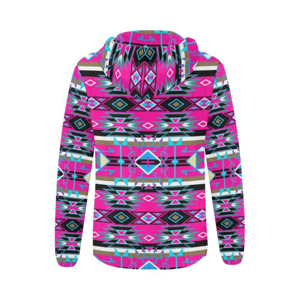 Force of Nature Sunset Storm All Over Print Full Zip Hoodie for Women (Model H14) All Over Print Full Zip Hoodie for Women (H14) e-joyer