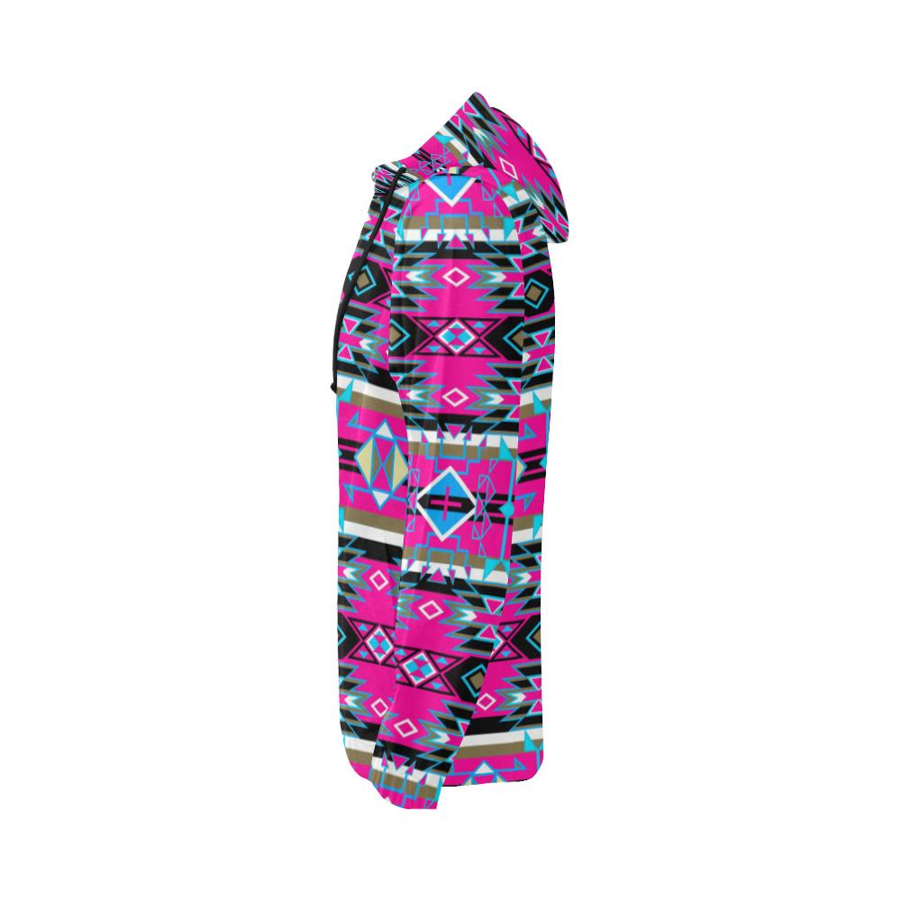 Force of Nature Sunset Storm All Over Print Full Zip Hoodie for Women (Model H14) All Over Print Full Zip Hoodie for Women (H14) e-joyer