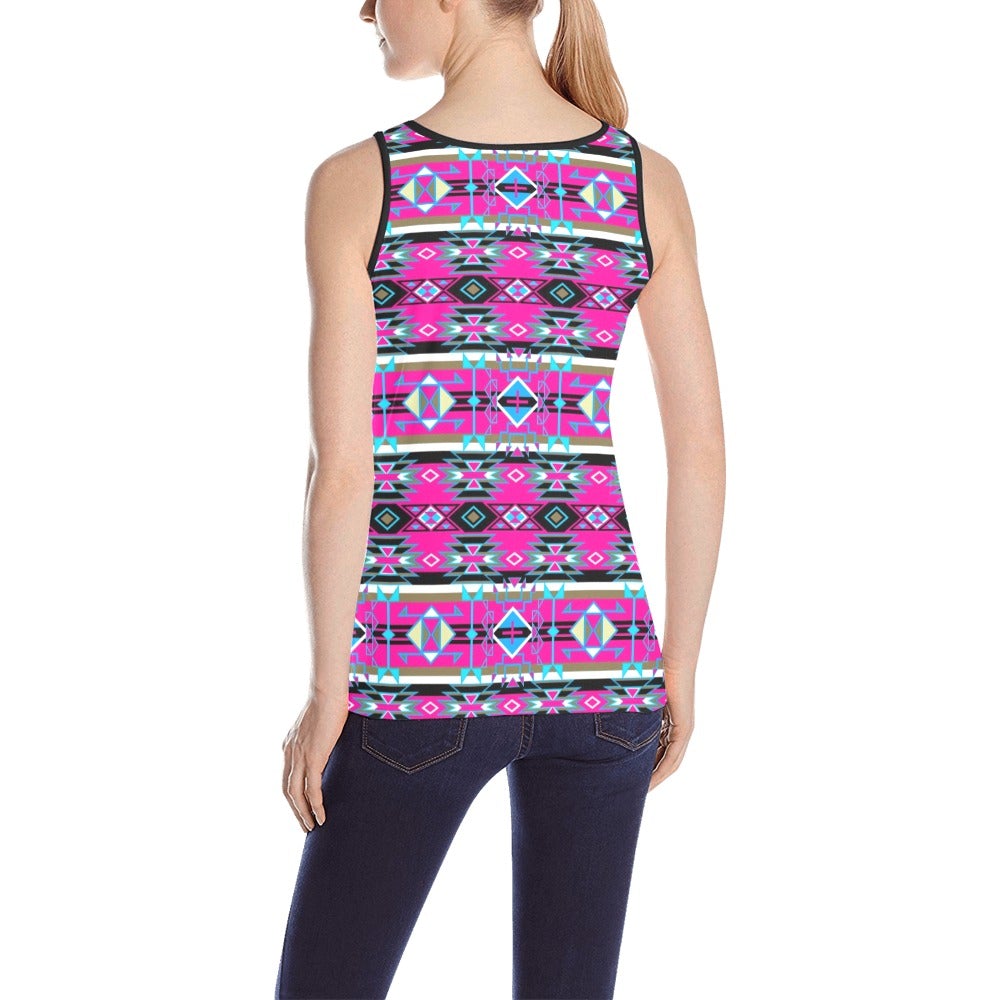 Force of Nature Sunset Storm All Over Print Tank Top for Women (Model T43) All Over Print Tank Top for Women (T43) e-joyer