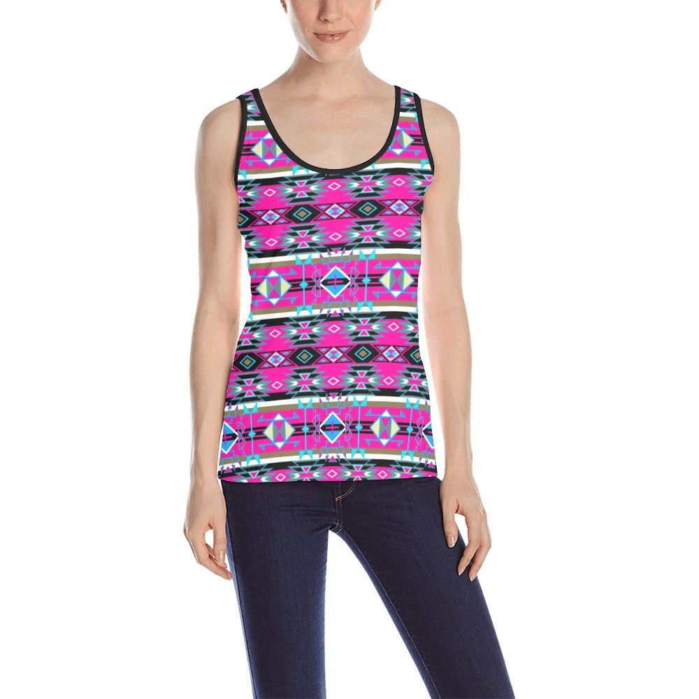 Force of Nature Sunset Storm All Over Print Tank Top for Women (Model T43) All Over Print Tank Top for Women (T43) e-joyer