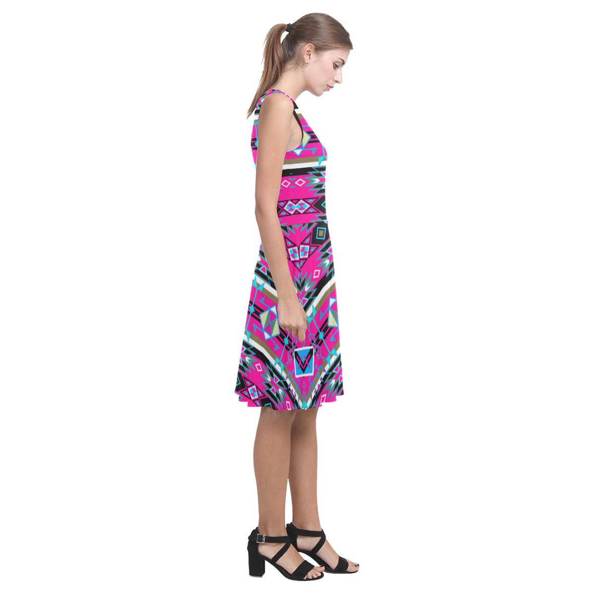 Force of Nature Sunset Storm Atalanta Casual Sundress(Model D04) Atalanta Sundress (D04) e-joyer