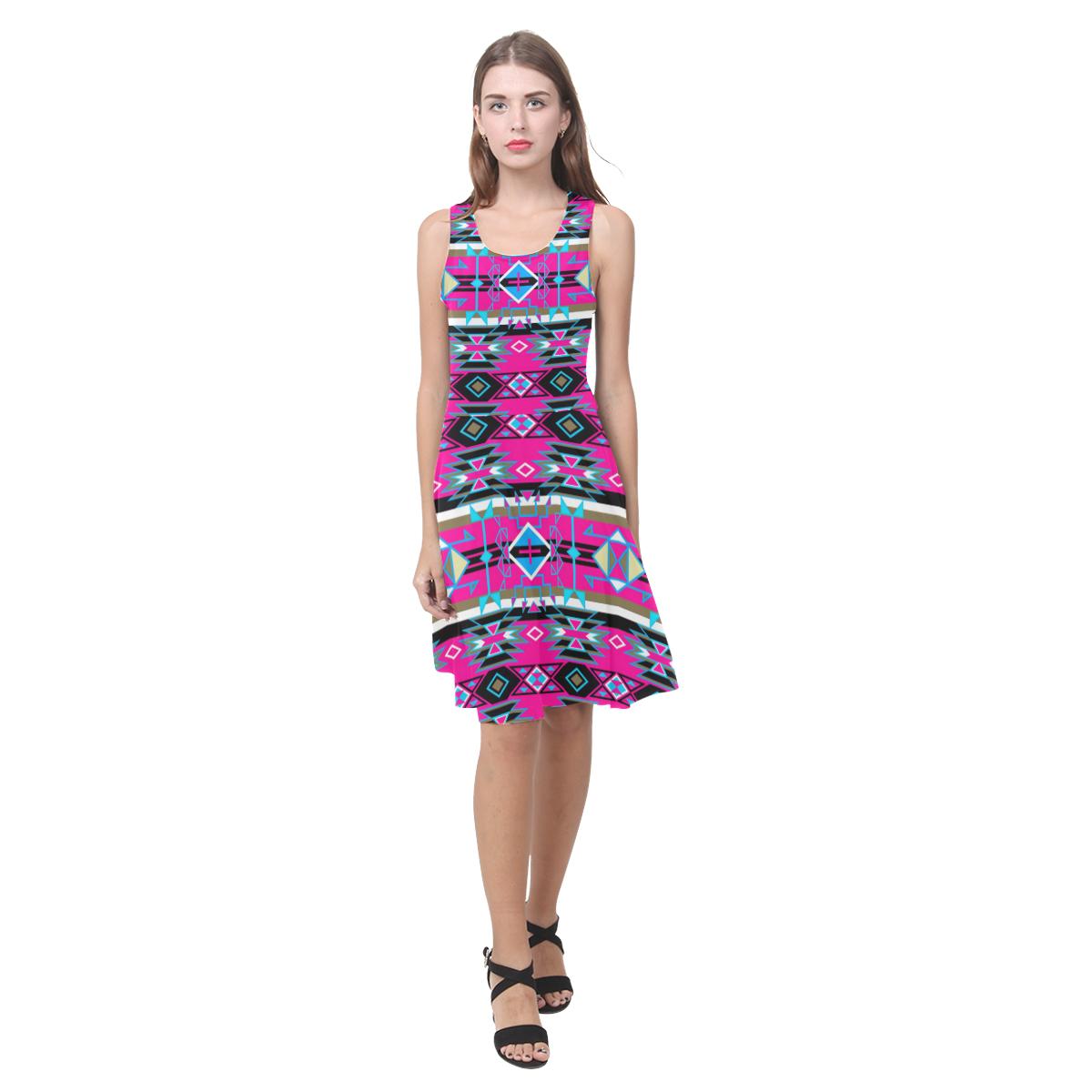 Force of Nature Sunset Storm Atalanta Casual Sundress(Model D04) Atalanta Sundress (D04) e-joyer