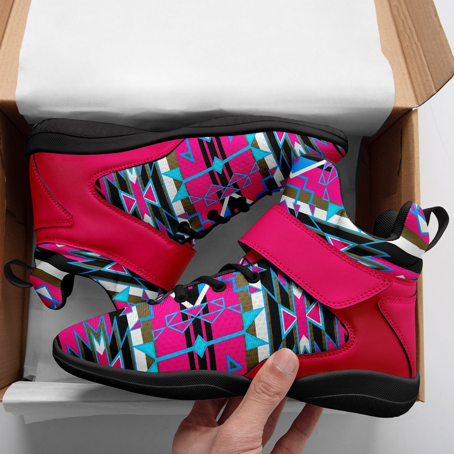 Force of Nature Sunset Storm Ipottaa Basketball / Sport High Top Shoes 49 Dzine