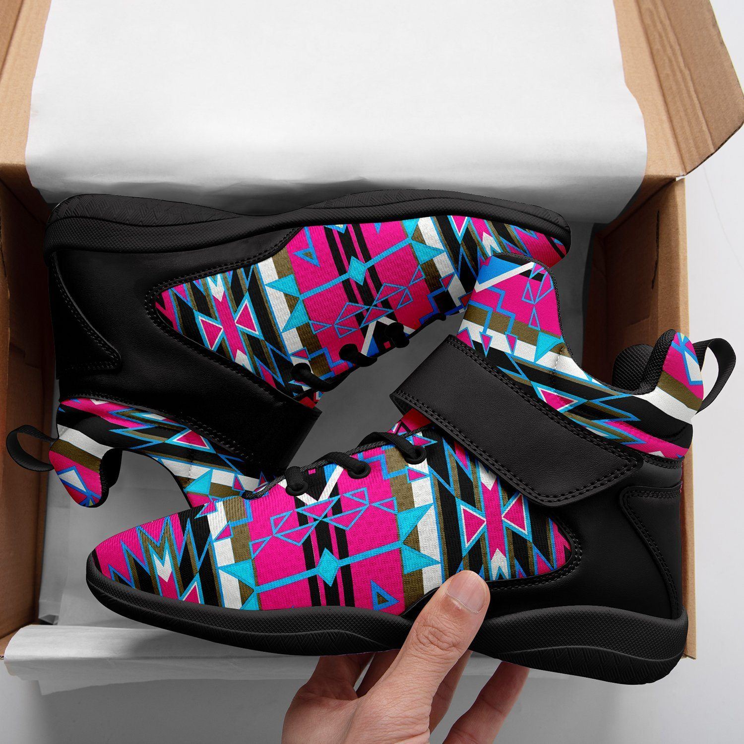 Force of Nature Sunset Storm Ipottaa Basketball / Sport High Top Shoes - Black Sole 49 Dzine