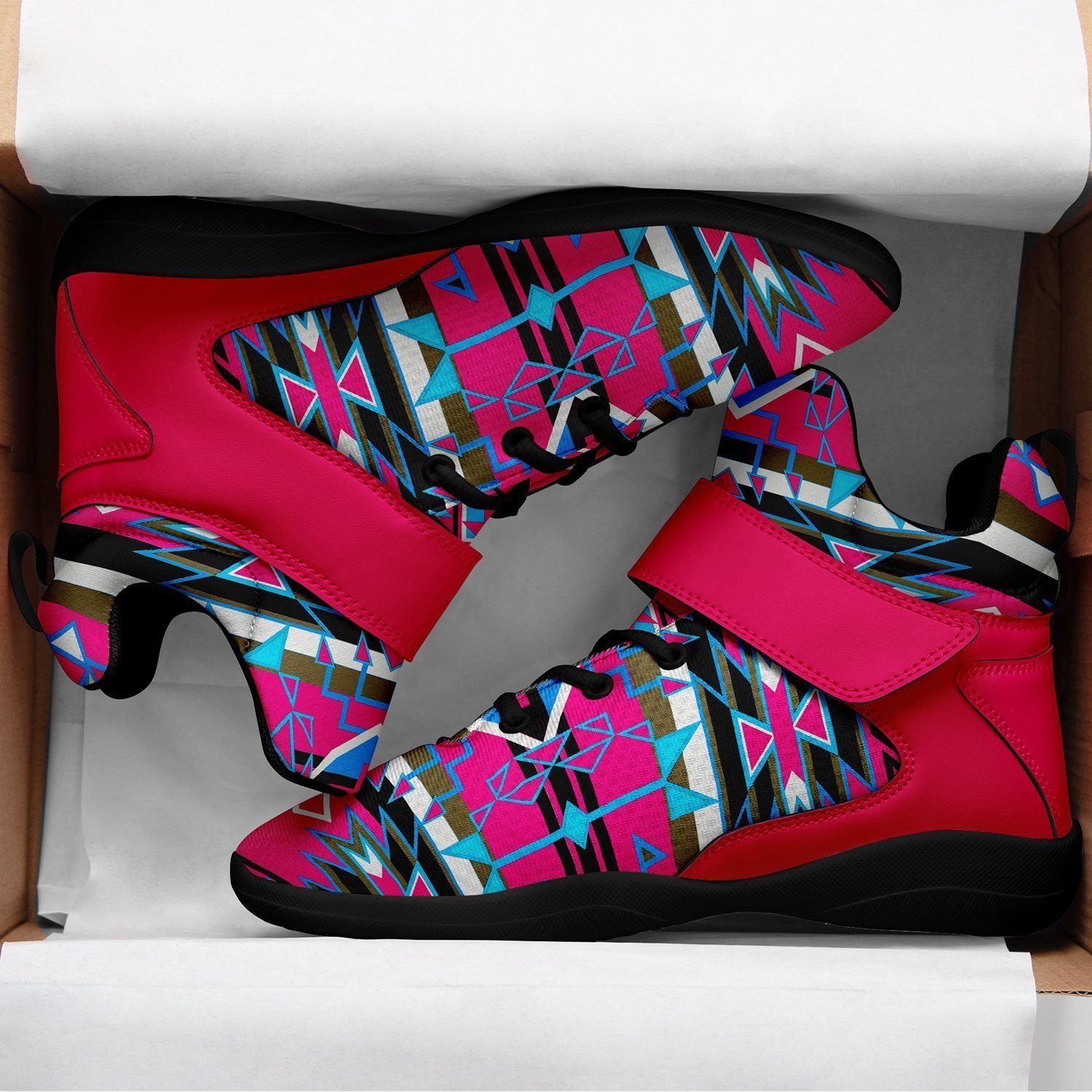 Force of Nature Sunset Storm Ipottaa Basketball / Sport High Top Shoes - Black Sole 49 Dzine