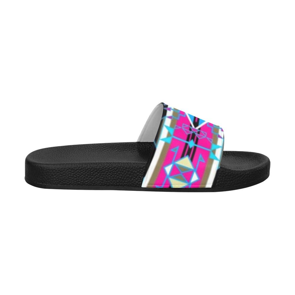Force of Nature Sunset Storm Women's Slide Sandals (Model 057) Women's Slide Sandals (057) e-joyer