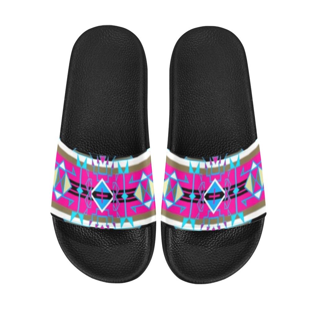 Force of Nature Sunset Storm Women's Slide Sandals (Model 057) Women's Slide Sandals (057) e-joyer