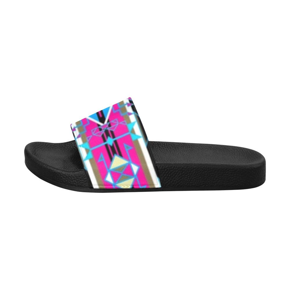 Force of Nature Sunset Storm Women's Slide Sandals (Model 057) Women's Slide Sandals (057) e-joyer