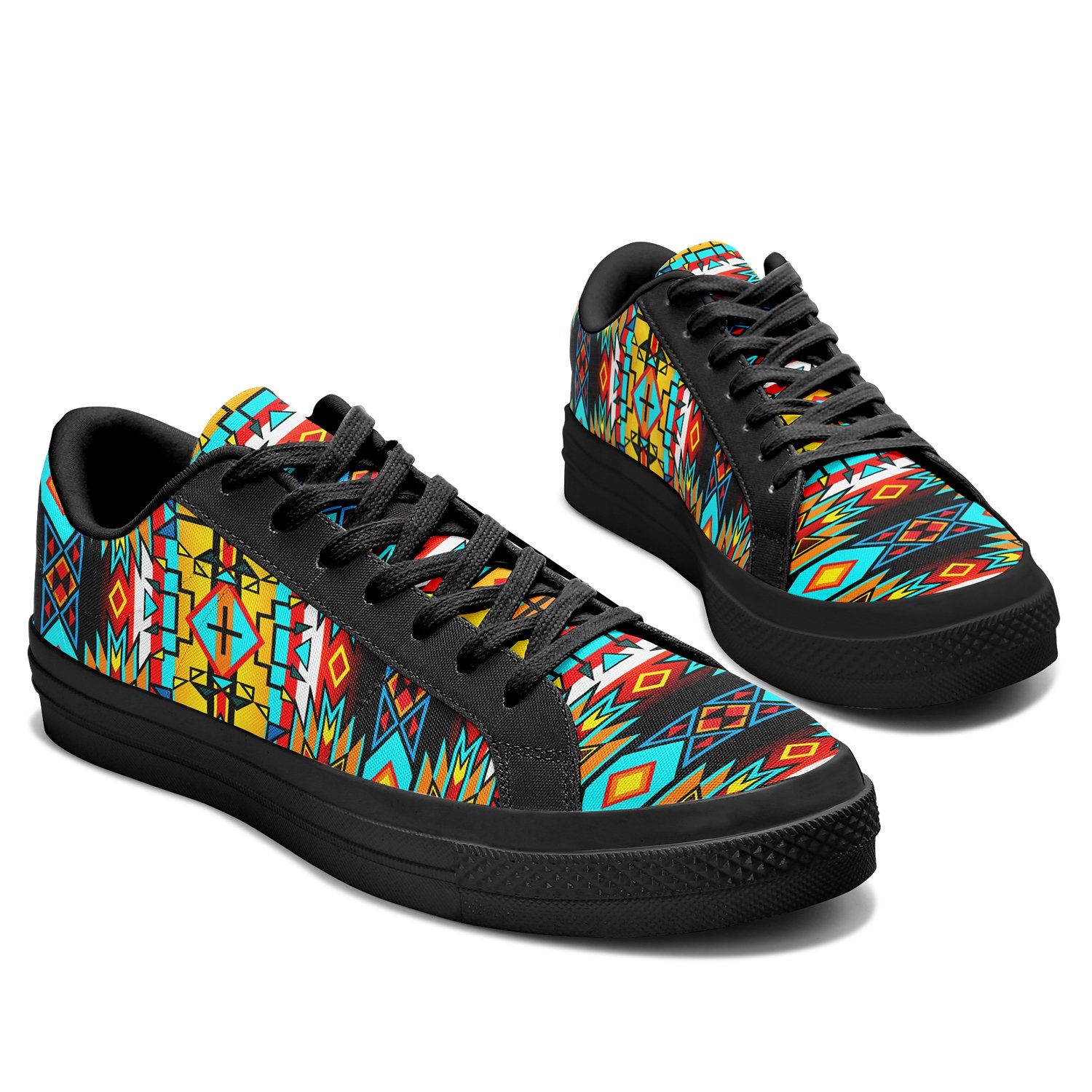 Force of Nature Twister Aapisi Low Top Canvas Shoes Black Sole 49 Dzine