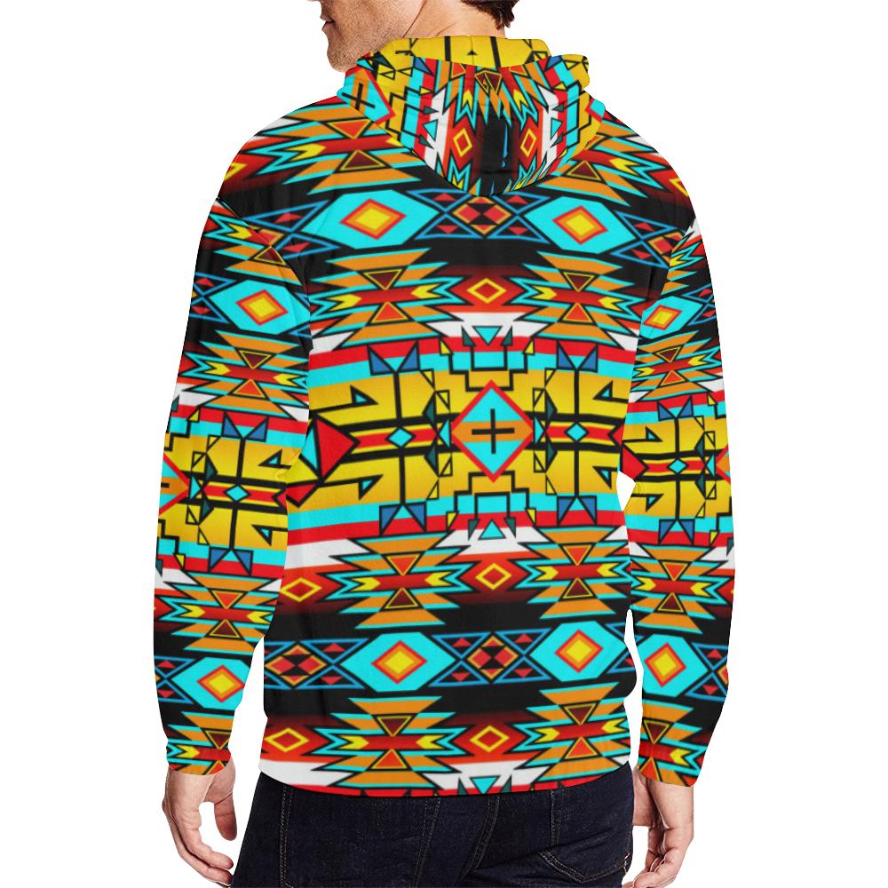 Force of Nature Twister All Over Print Full Zip Hoodie for Men (Model H14) All Over Print Full Zip Hoodie for Men (H14) e-joyer