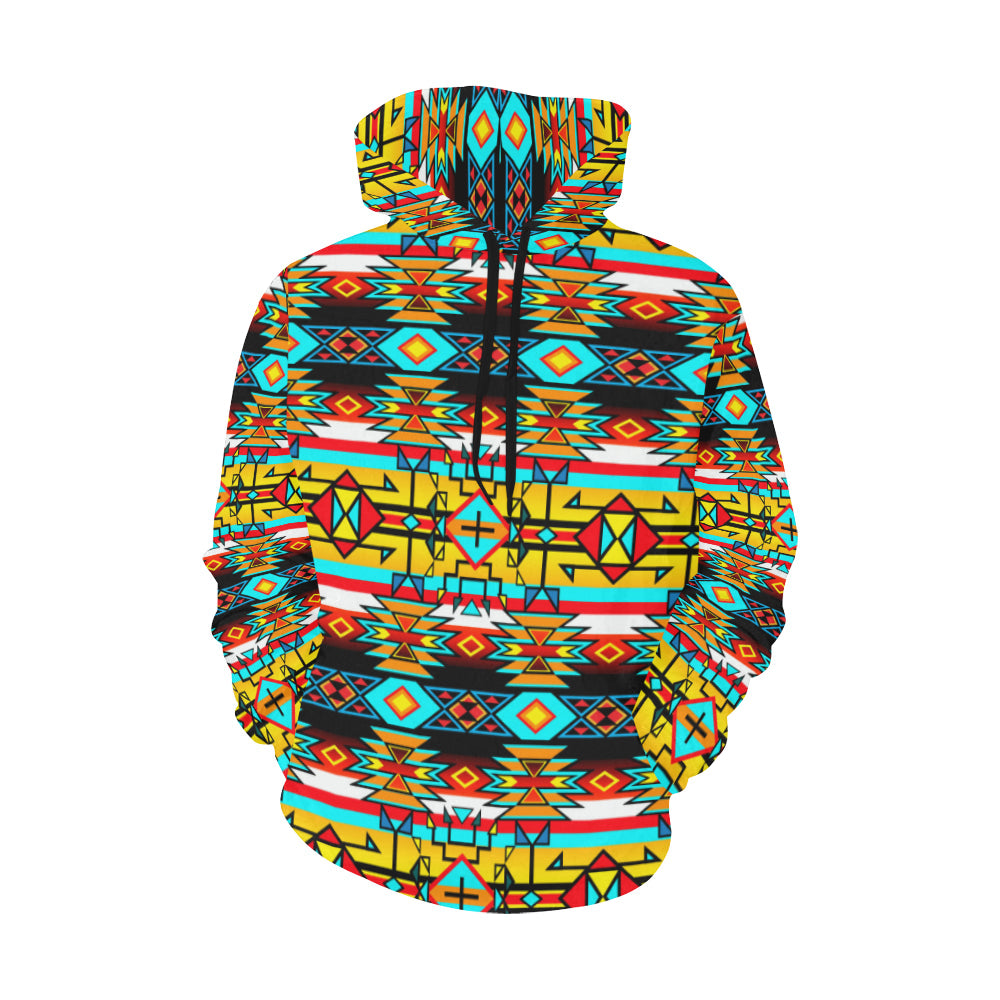 Force of Nature Twister All Over Print Hoodie for Women (USA Size) (Model H13) Hoodie e-joyer