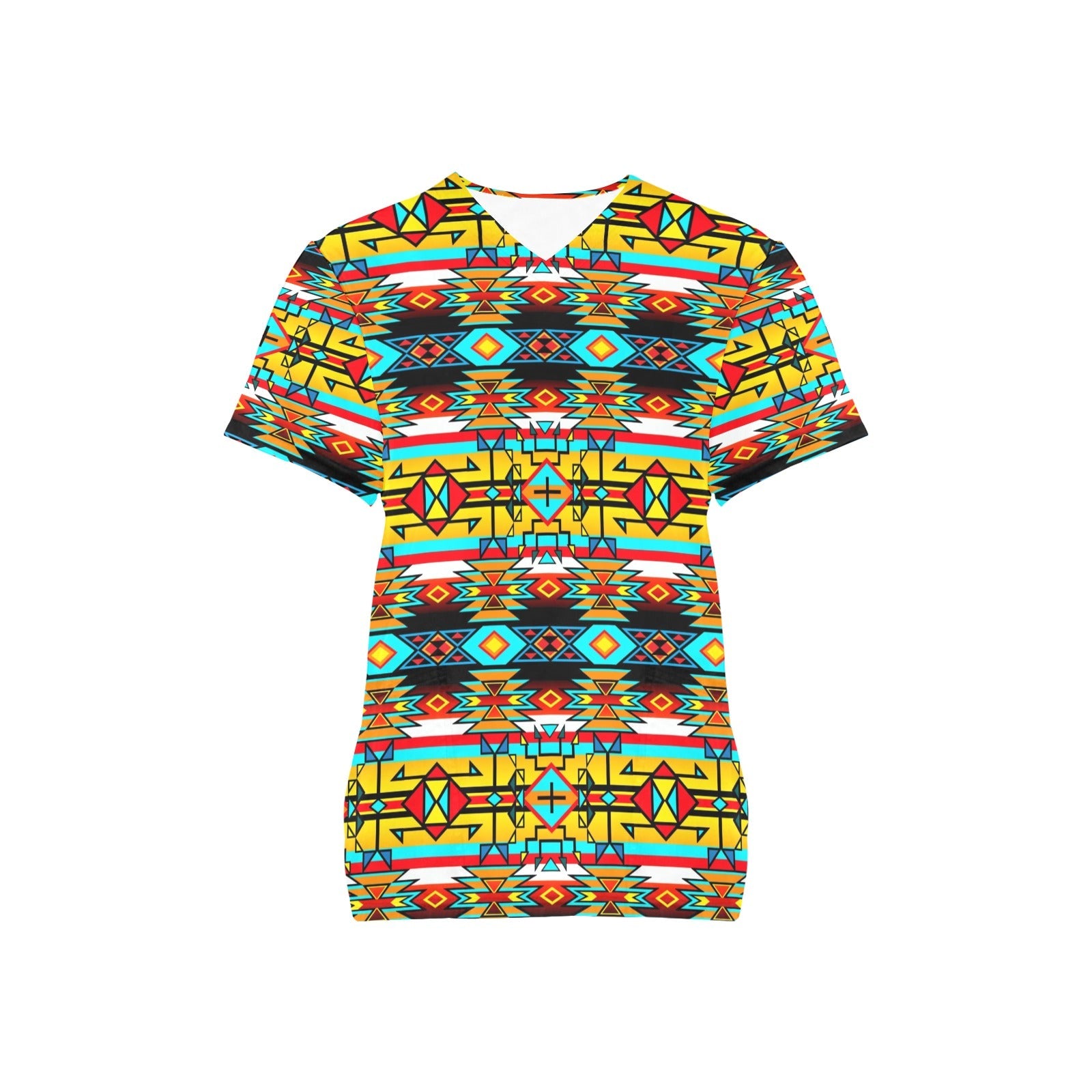 Force of Nature Twister All Over Print Scrub Top Scrub Top e-joyer