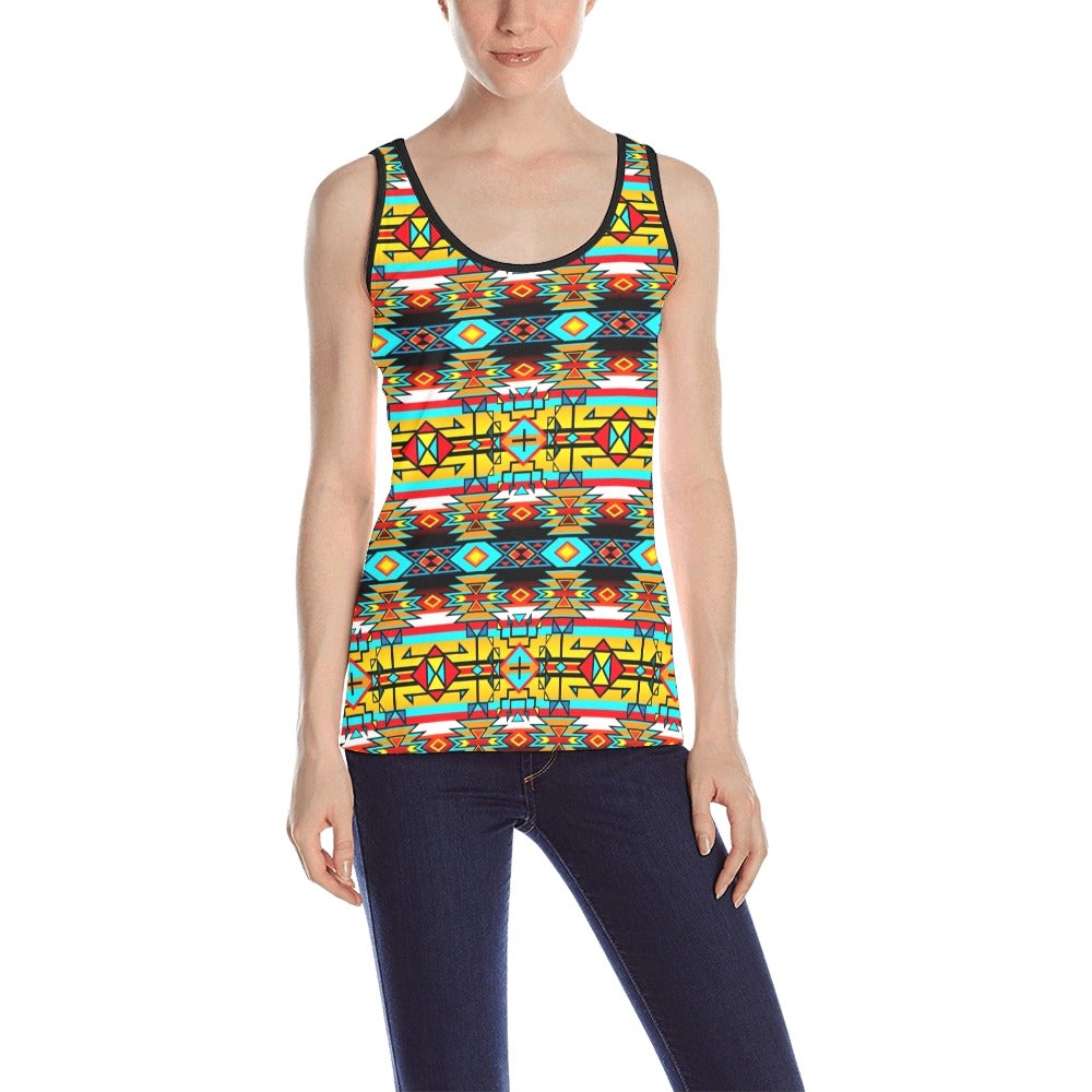 Force of Nature Twister All Over Print Tank Top for Women (Model T43) All Over Print Tank Top for Women (T43) e-joyer