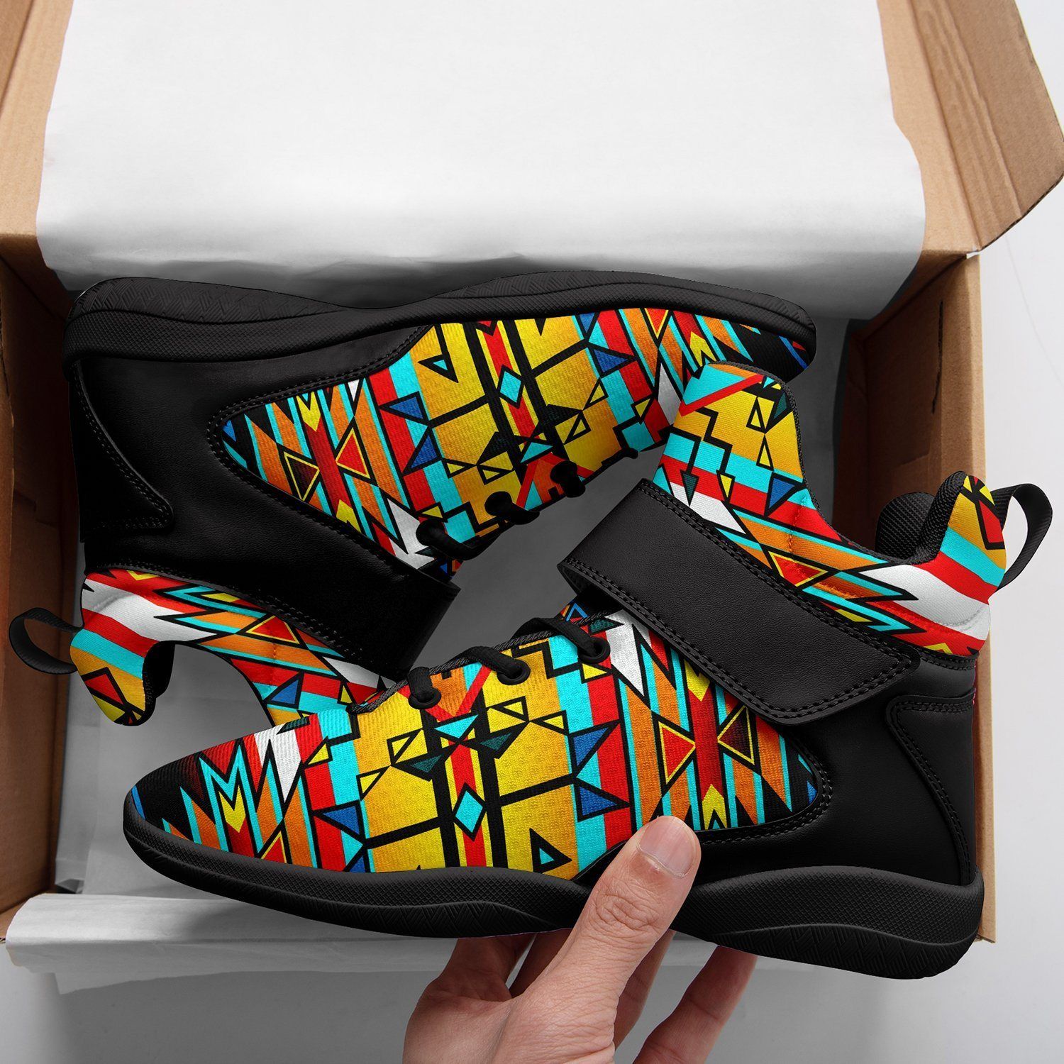 Force of Nature Twister Ipottaa Basketball / Sport High Top Shoes - Black Sole 49 Dzine