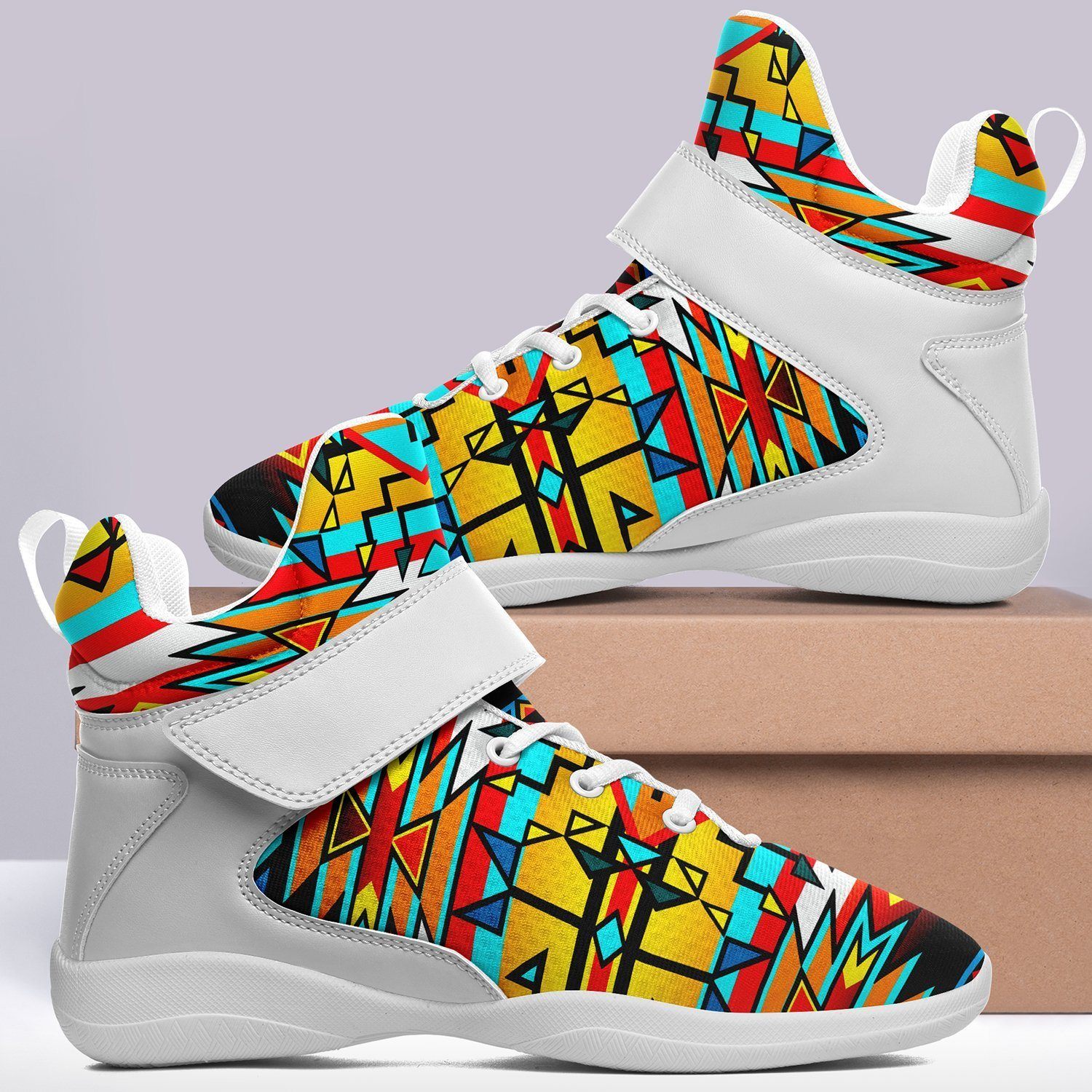Force of Nature Twister Ipottaa Basketball / Sport High Top Shoes - White Sole 49 Dzine