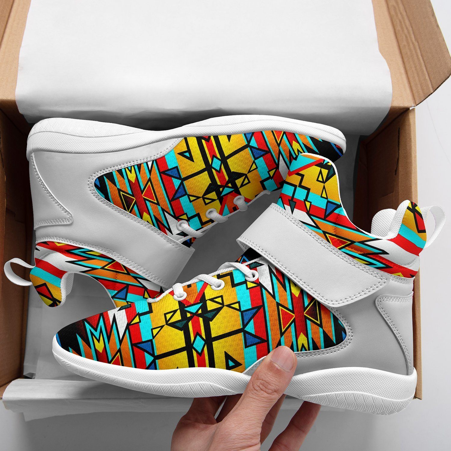 Force of Nature Twister Ipottaa Basketball / Sport High Top Shoes - White Sole 49 Dzine