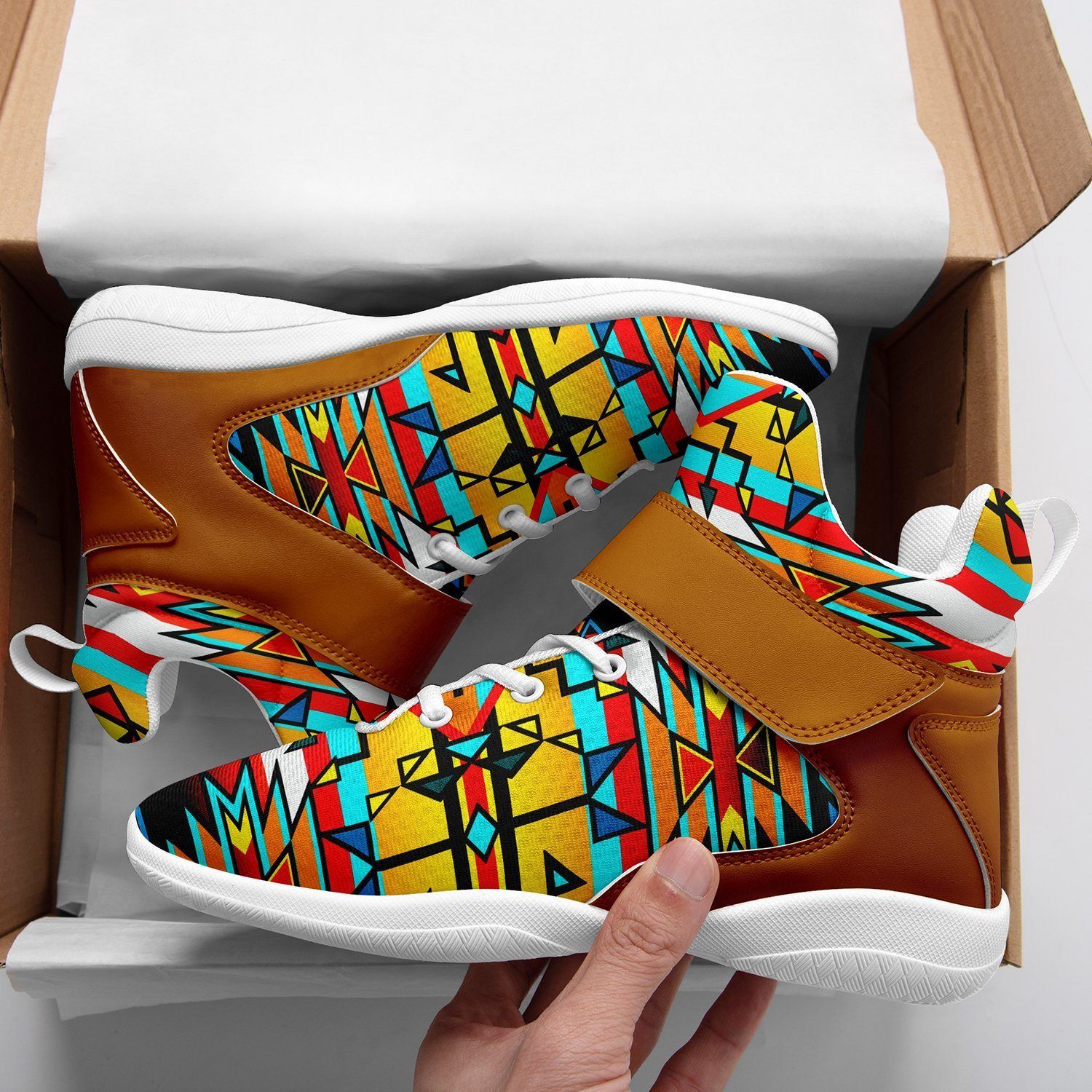 Force of Nature Twister Ipottaa Basketball / Sport High Top Shoes - White Sole 49 Dzine
