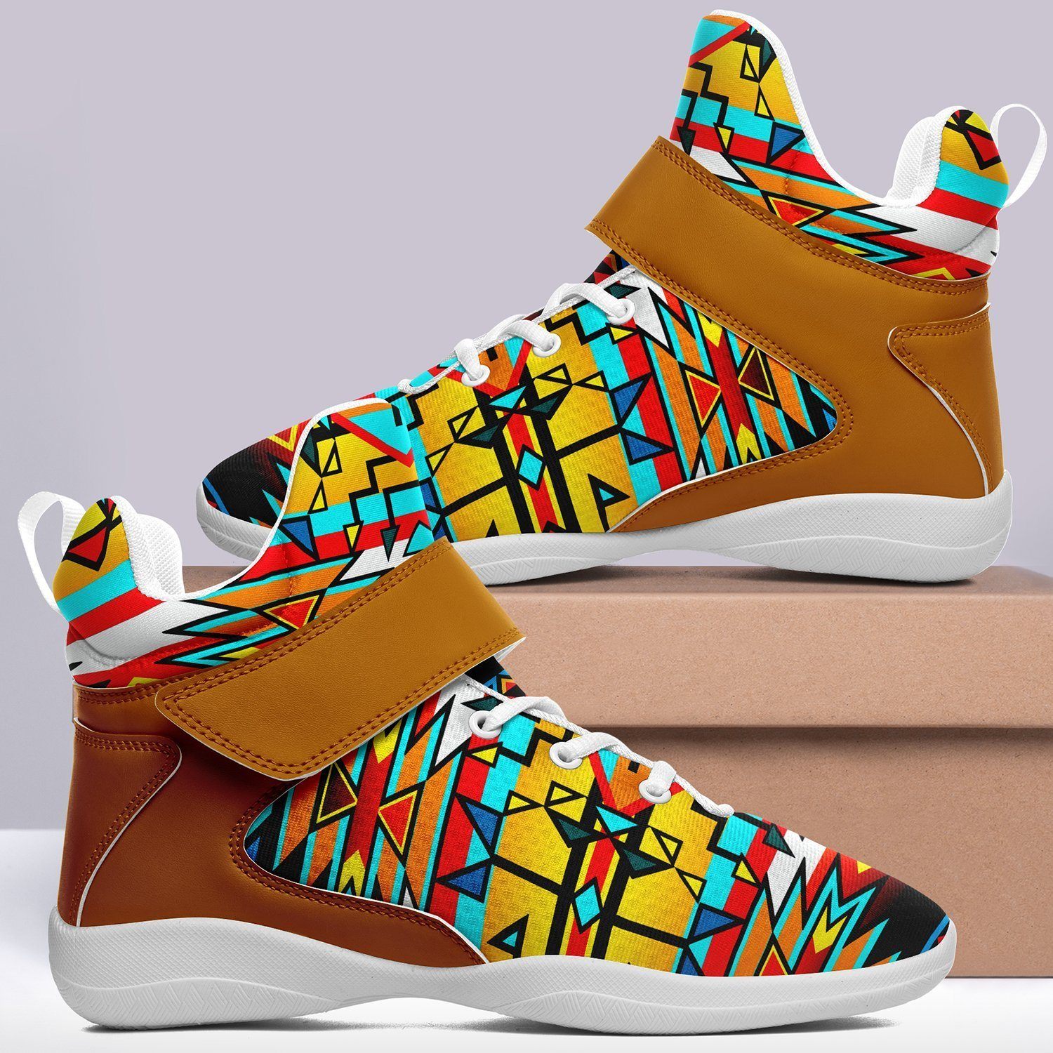 Force of Nature Twister Ipottaa Basketball / Sport High Top Shoes - White Sole 49 Dzine