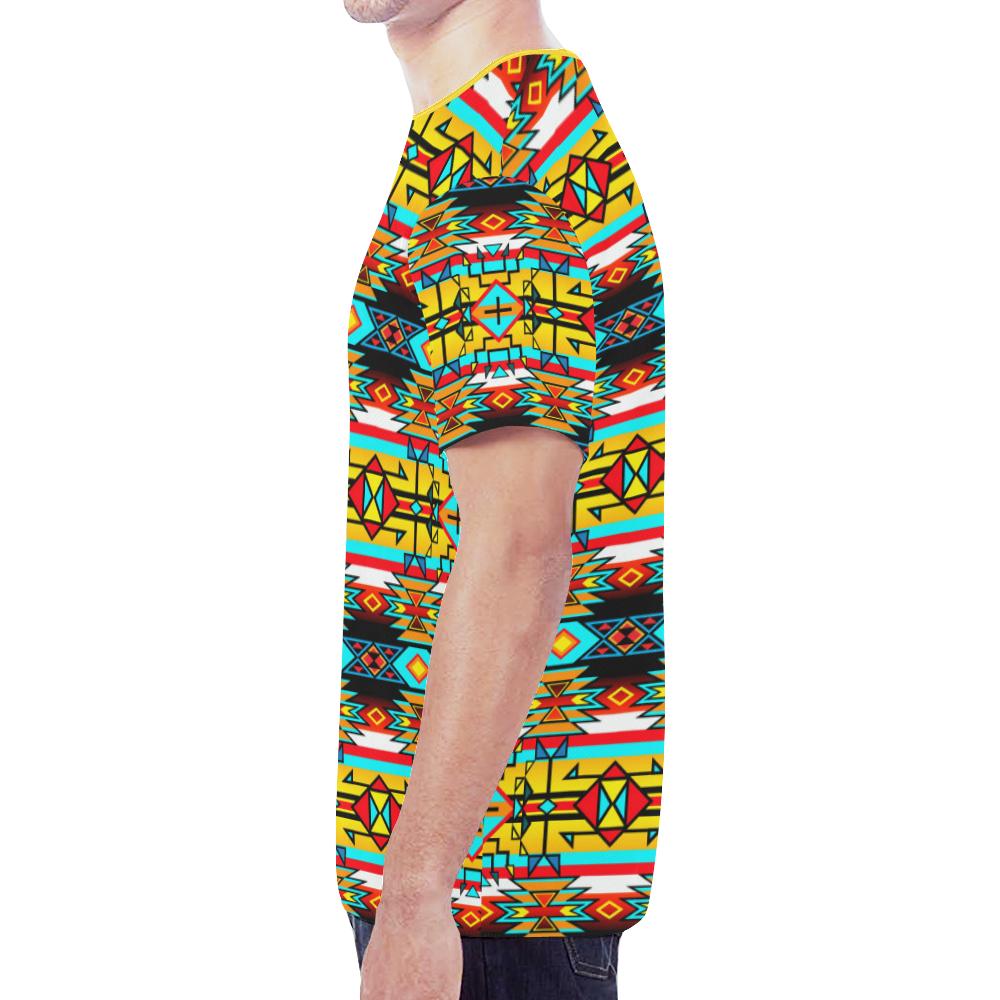 Force of Nature Twister New All Over Print T-shirt for Men/Large Size (Model T45) New All Over Print T-shirt for Men/Large (T45) e-joyer