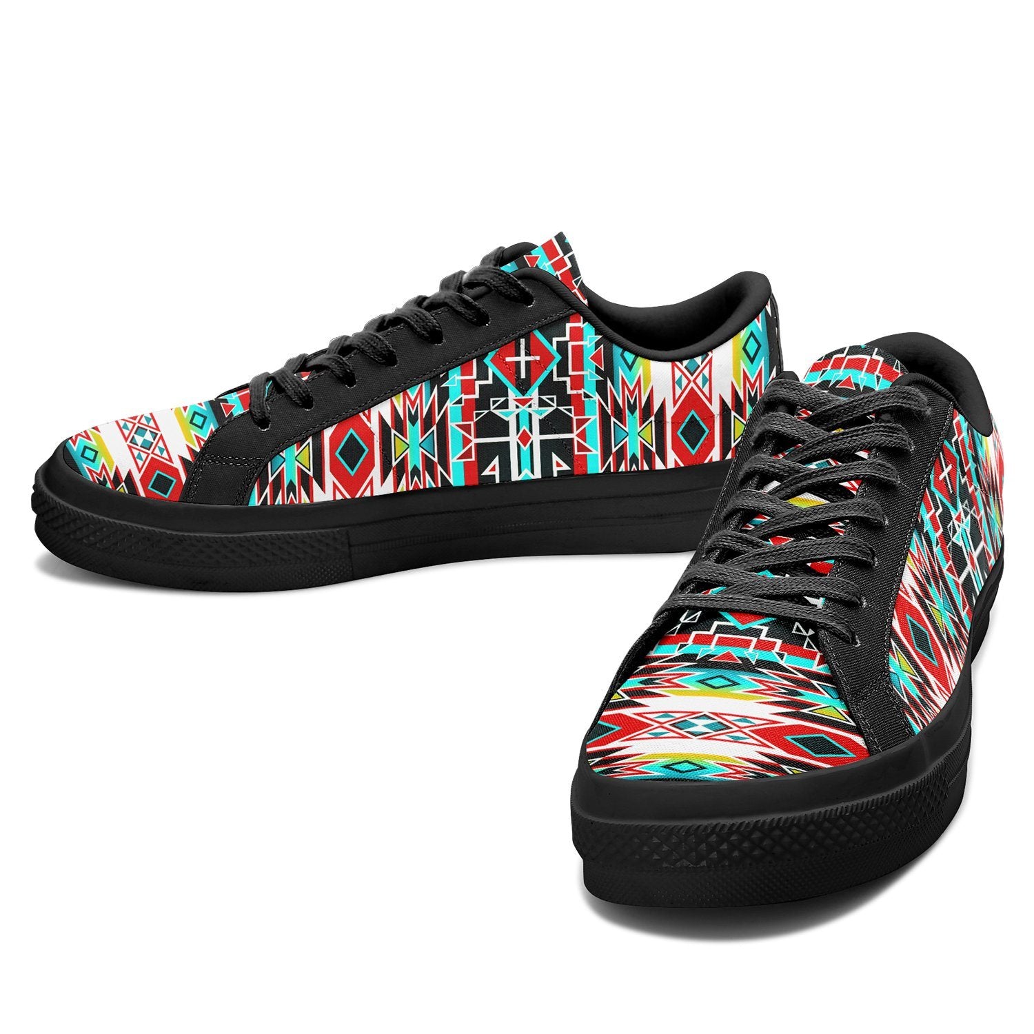 Force of Nature Windstorm Aapisi Low Top Canvas Shoes Black Sole 49 Dzine