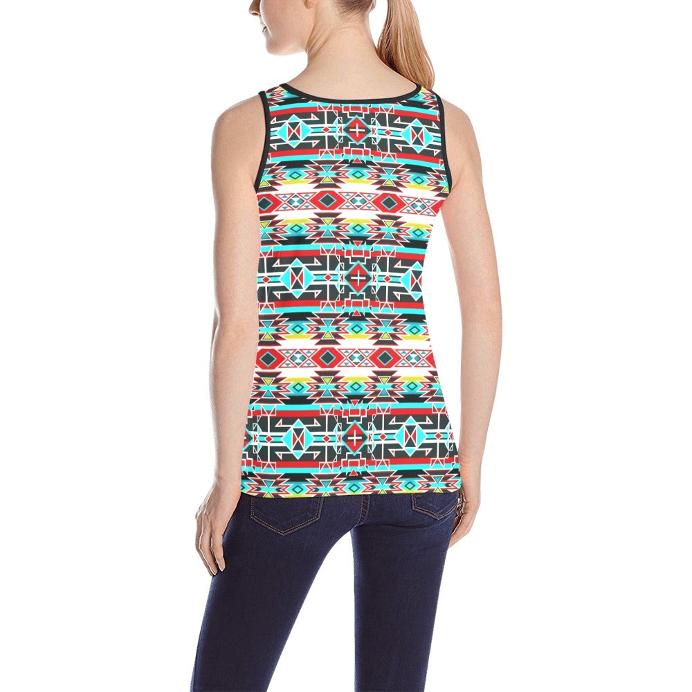 Force of Nature Windstorm All Over Print Tank Top for Women (Model T43) All Over Print Tank Top for Women (T43) e-joyer