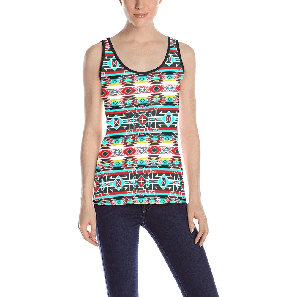 Force of Nature Windstorm All Over Print Tank Top for Women (Model T43) All Over Print Tank Top for Women (T43) e-joyer
