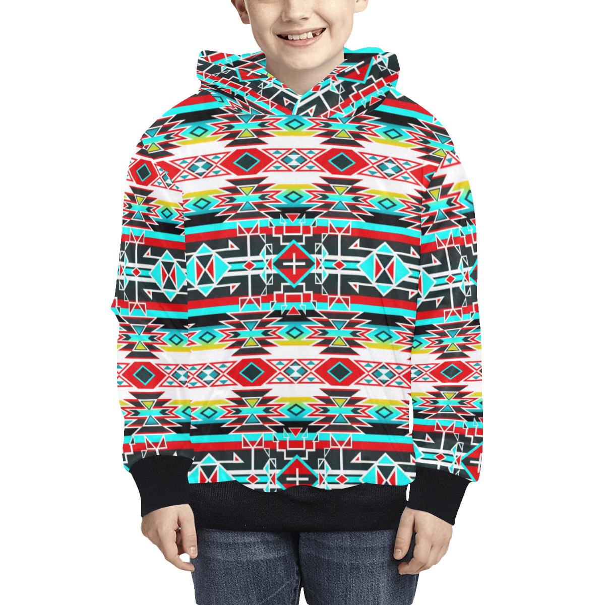 Force of Nature Windstorm Kids' All Over Print Hoodie (Model H38) Kids' AOP Hoodie (H38) e-joyer
