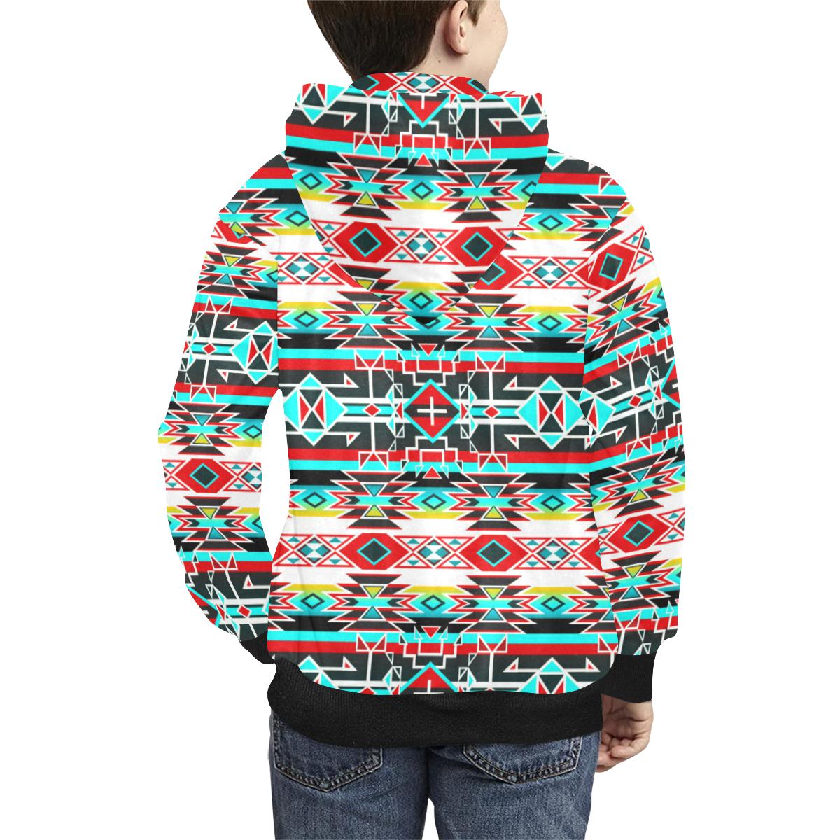 Force of Nature Windstorm Kids' All Over Print Hoodie (Model H38) Kids' AOP Hoodie (H38) e-joyer