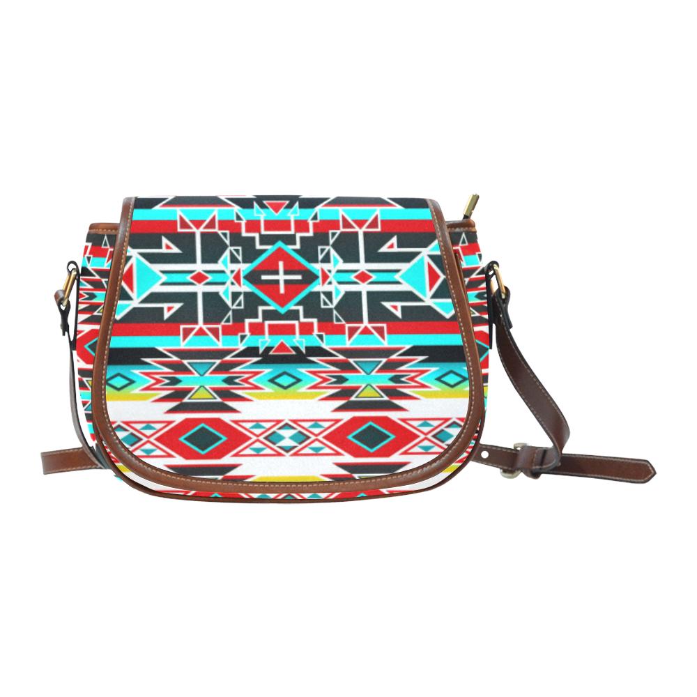 Force of Nature Windstorm Saddle Bag/Small (Model 1649) Full Customization Saddle Bag/Small (Full Customization) e-joyer