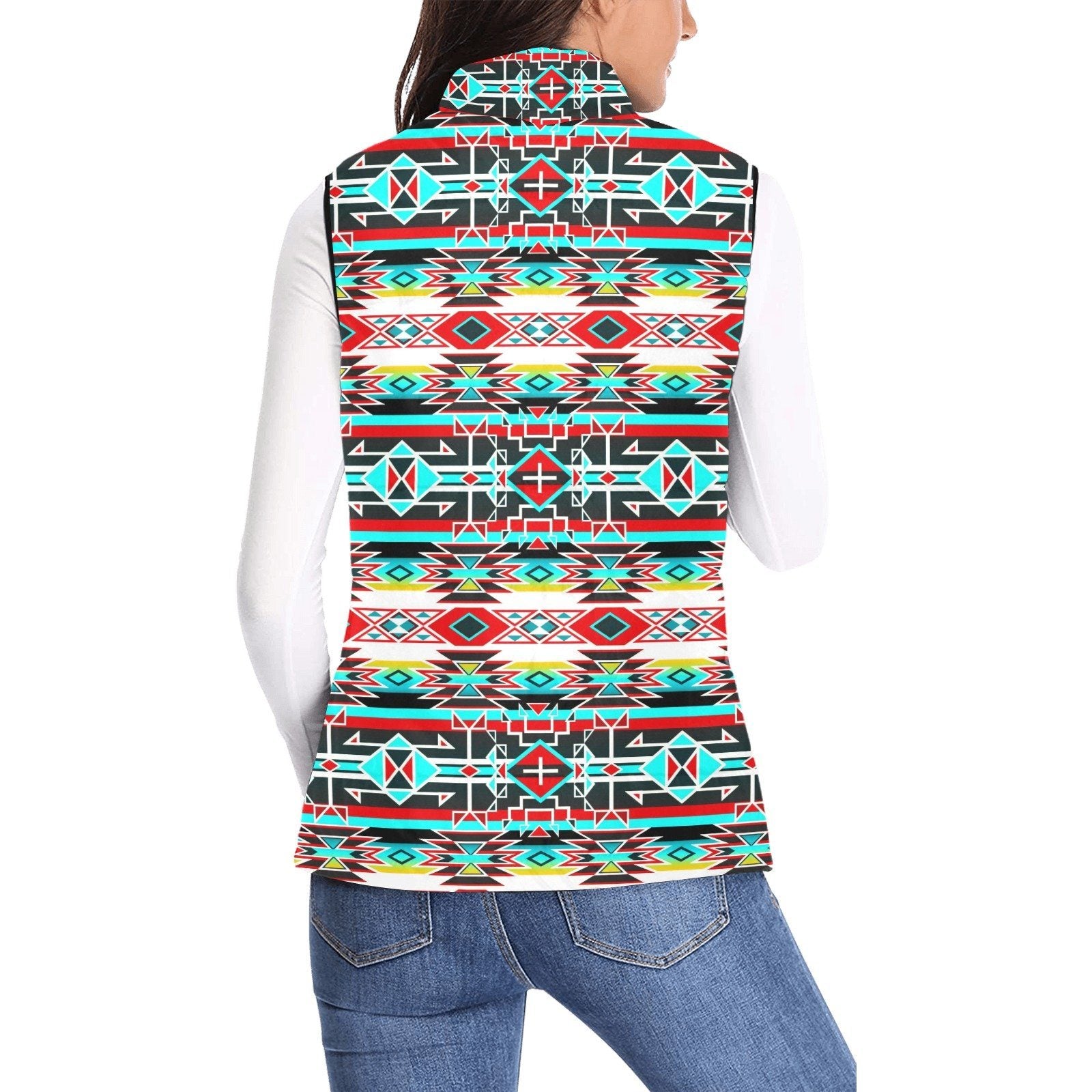 Force of Nature Windstorm Women's Padded Vest Jacket (Model H44) Women's Padded Vest Jacket (H44) e-joyer