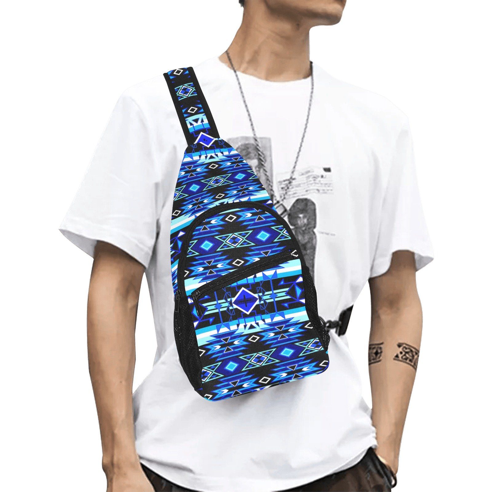 Force of Nature Winter Night All Over Print Chest Bag (Model 1719) All Over Print Chest Bag (1719) e-joyer