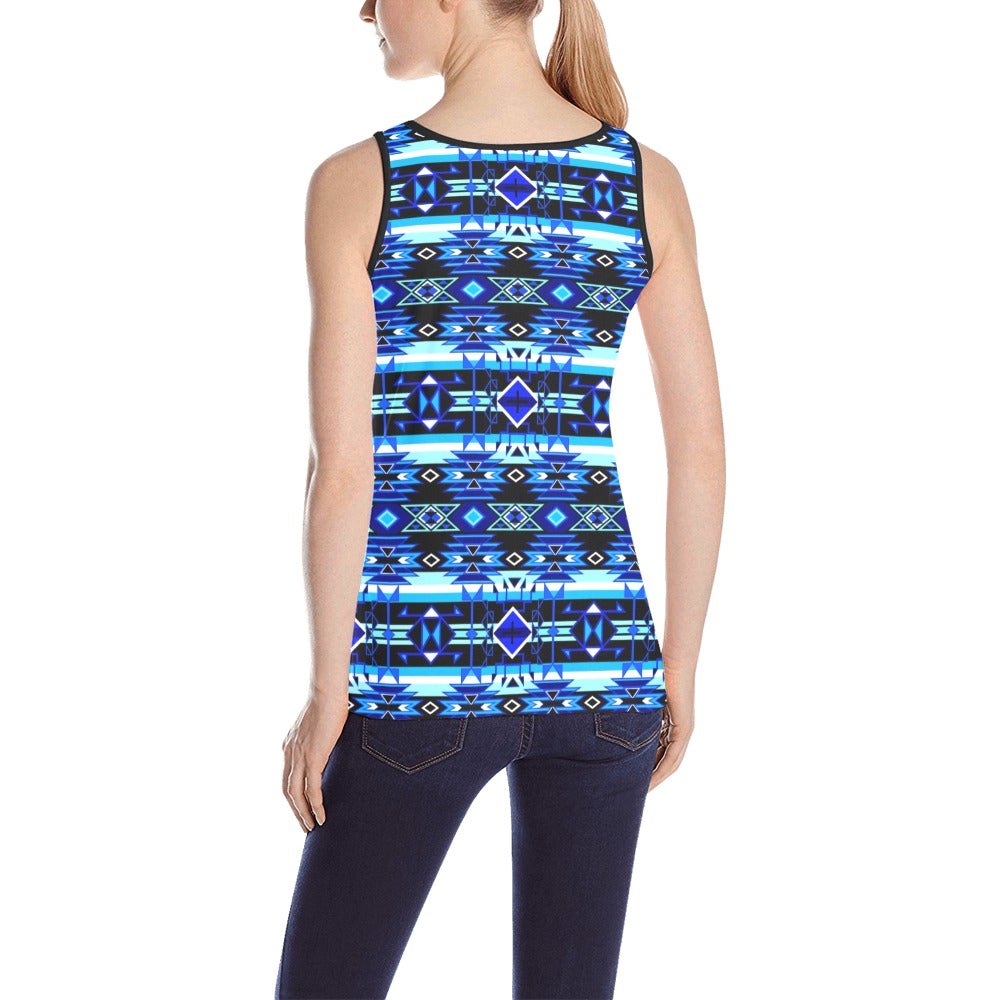 Force of Nature Winter Night All Over Print Tank Top for Women (Model T43) All Over Print Tank Top for Women (T43) e-joyer
