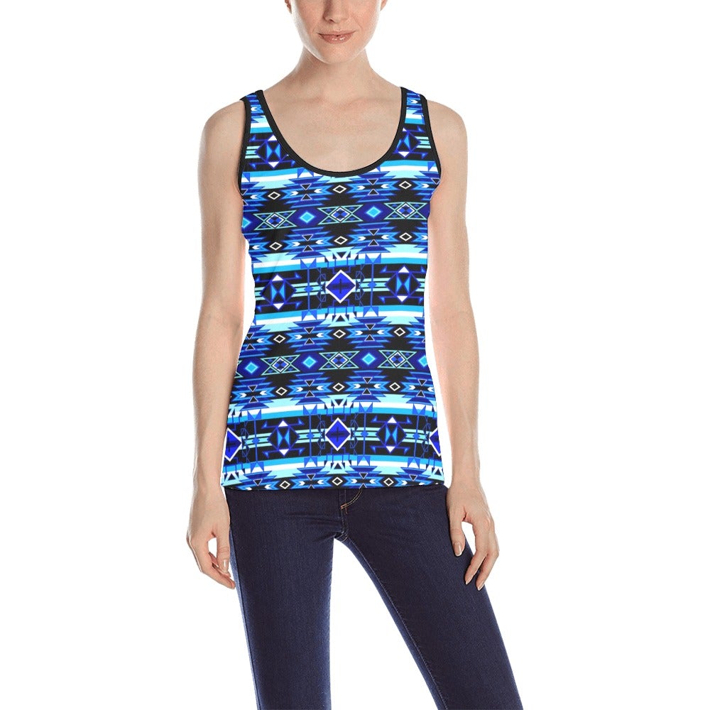 Force of Nature Winter Night All Over Print Tank Top for Women (Model T43) All Over Print Tank Top for Women (T43) e-joyer