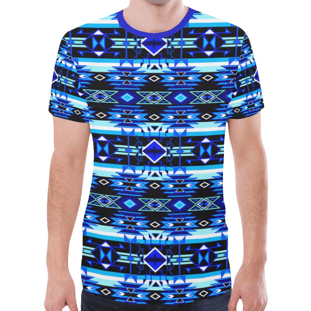 Force of Nature Winter Night New All Over Print T-shirt for Men/Large Size (Model T45) New All Over Print T-shirt for Men/Large (T45) e-joyer