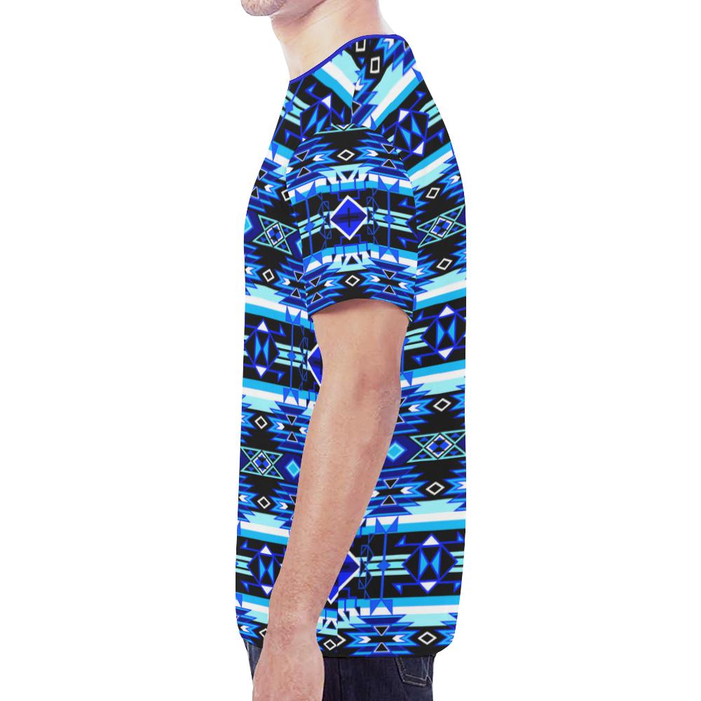 Force of Nature Winter Night New All Over Print T-shirt for Men/Large Size (Model T45) New All Over Print T-shirt for Men/Large (T45) e-joyer