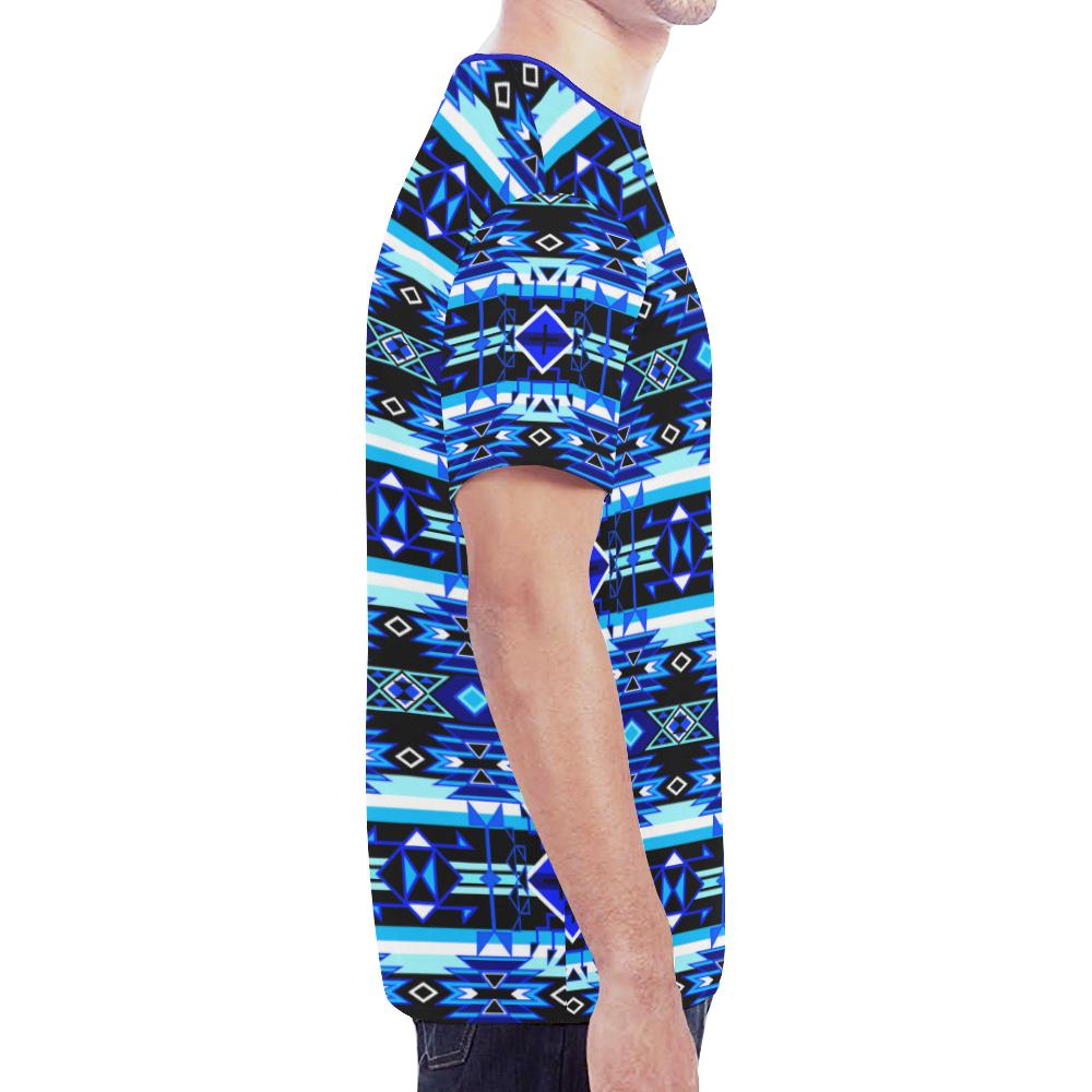Force of Nature Winter Night New All Over Print T-shirt for Men/Large Size (Model T45) New All Over Print T-shirt for Men/Large (T45) e-joyer