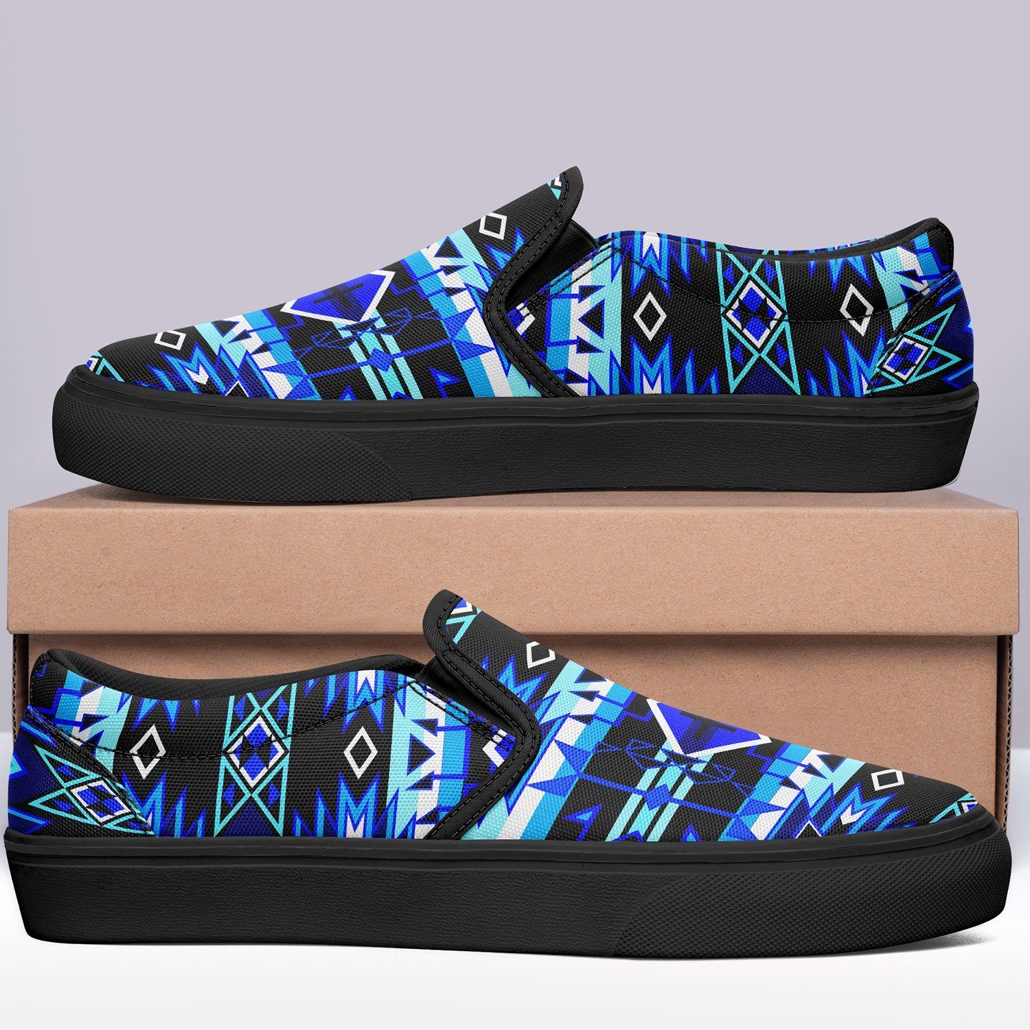 Force of Nature Winter Night Otoyimm Kid's Canvas Slip On Shoes 49 Dzine