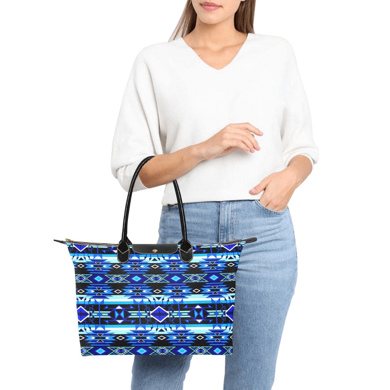 Force of Nature Winter Night Single-Shoulder Lady Handbag (Model 1714) bag e-joyer