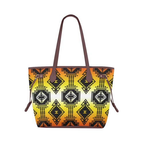 Gathering Fire Clover Canvas Tote Bag (Model 1661) Clover Canvas Tote Bag (1661) e-joyer