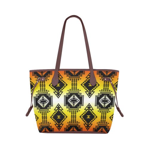 Gathering Fire Clover Canvas Tote Bag (Model 1661) Clover Canvas Tote Bag (1661) e-joyer