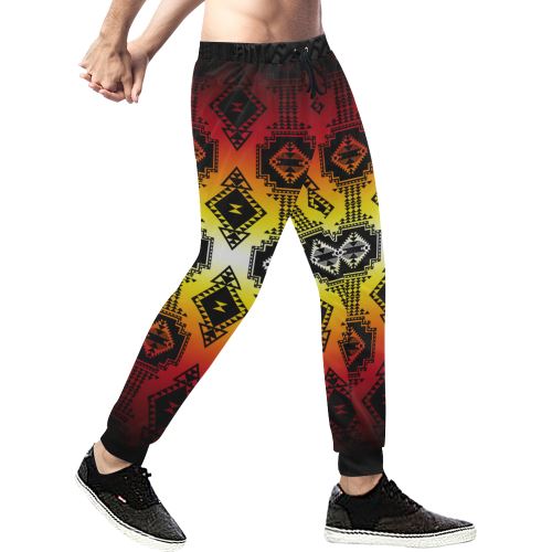 Gathering Fire Men's All Over Print Sweatpants (Model L11) Men's All Over Print Sweatpants (L11) e-joyer