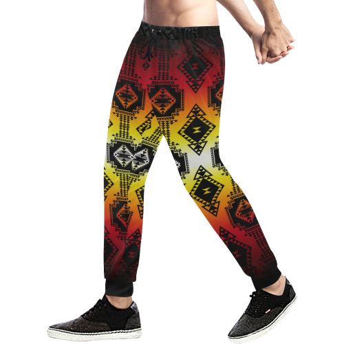 Gathering Fire Men's All Over Print Sweatpants (Model L11) Men's All Over Print Sweatpants (L11) e-joyer