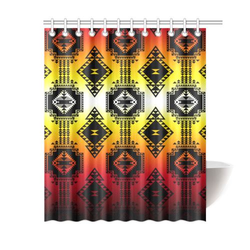 Gathering Fire Shower Curtain 60"x72" Shower Curtain 60"x72" e-joyer
